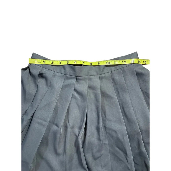 Gray A-Line Pleated Short Mini Skirt Women's Size Extra Large - Picture 3 of 5